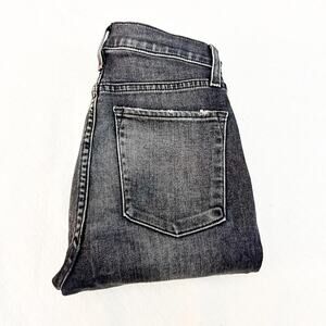 Alice and Olive Good High Rise Exposed Button Skinny Jean BW Trim Size 25
